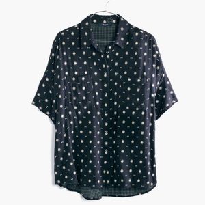 Madewell Top Orsa Print Courier Shirt 🤍
